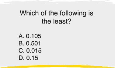 Which of the following is the least?